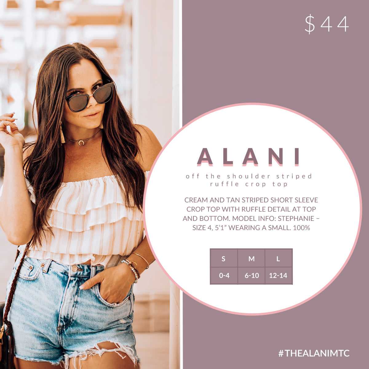 Alani - Off the Shoulder Crop Top