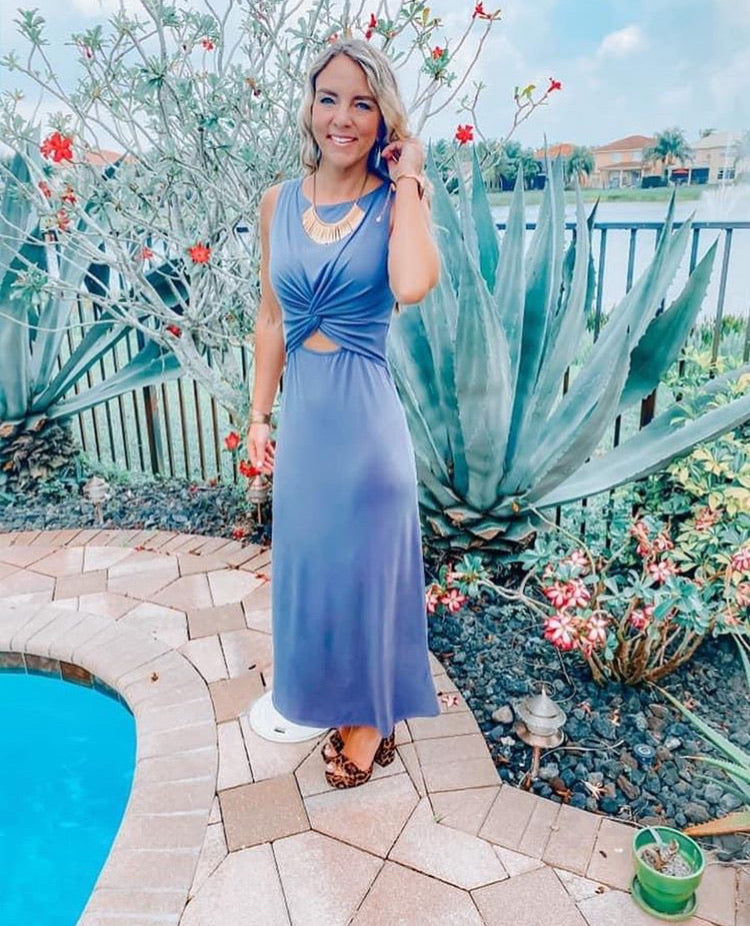 Ashby - Front Twist and Cut Out Maxi Dress Shop This Look Ashby - Front Twist and Cut Out Maxi Dress Shop This Look