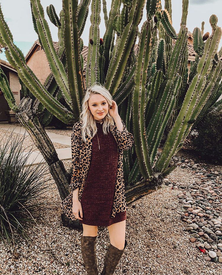 Caitlin I - Oversized Scoop Neck Dress