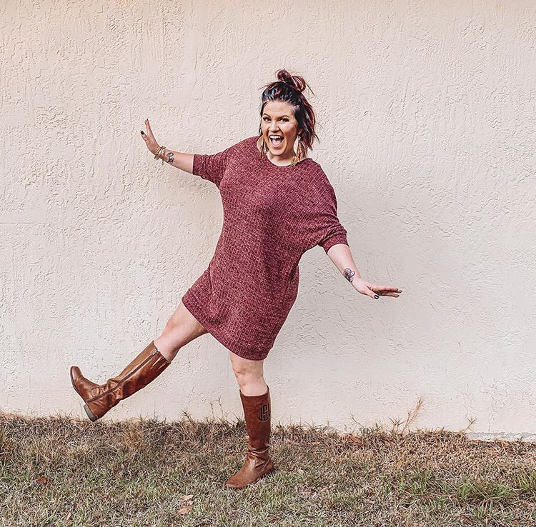 Caitlin II - Maroon Mid Length Dress
