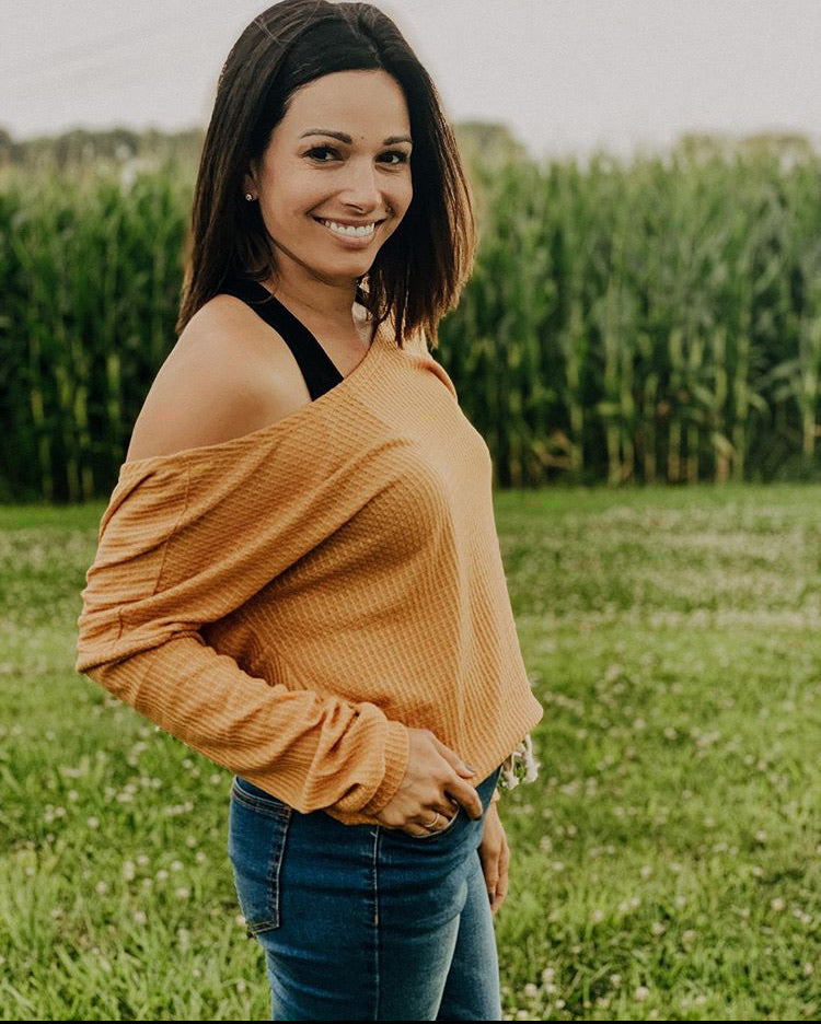 Dina - Mustard - Twisted Open Back Thermal Top