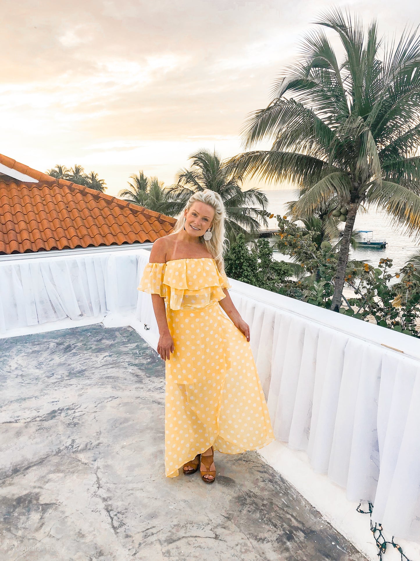 Hope- Polka Dot Ruffle Dress