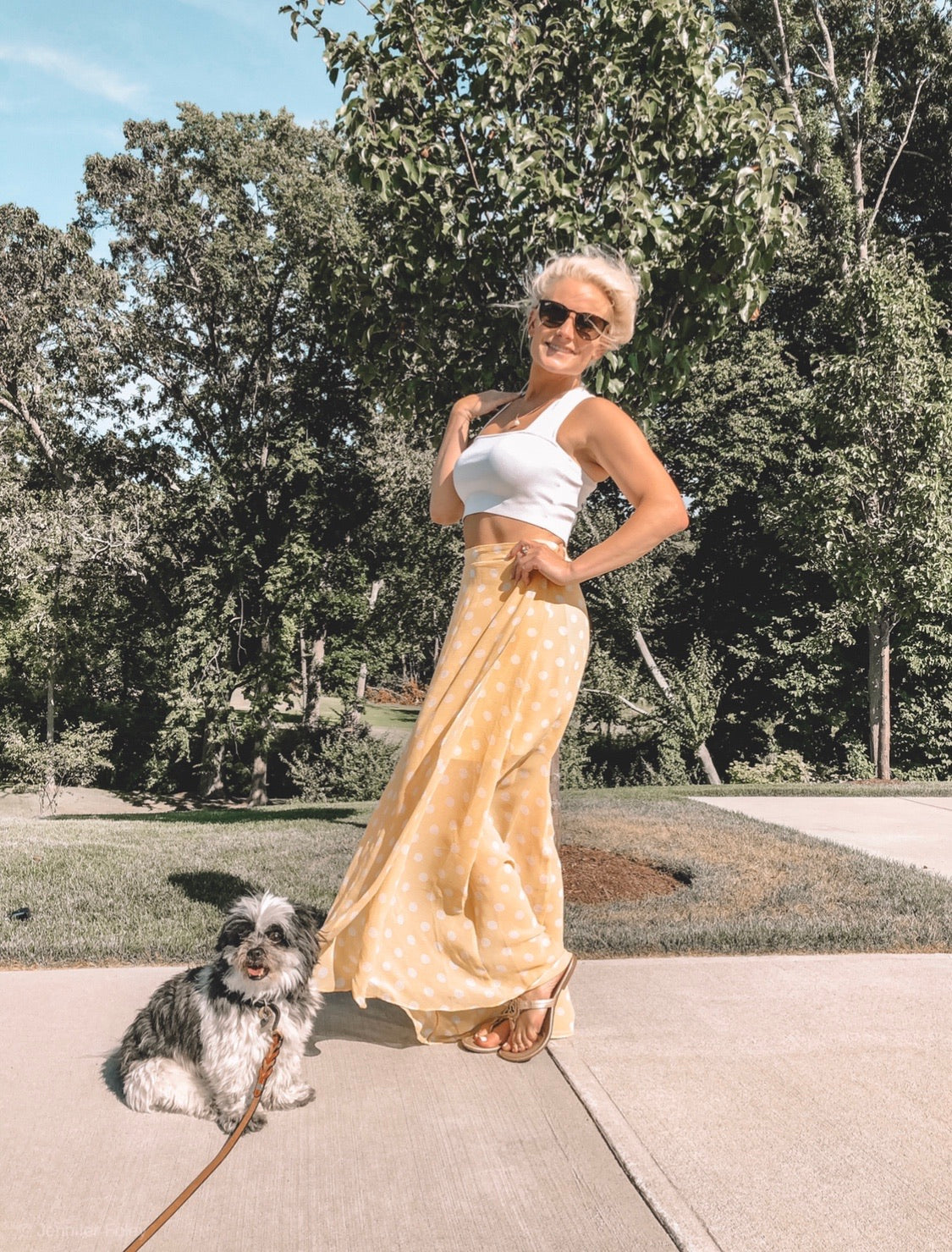 Hope- Polka Dot Ruffle Dress