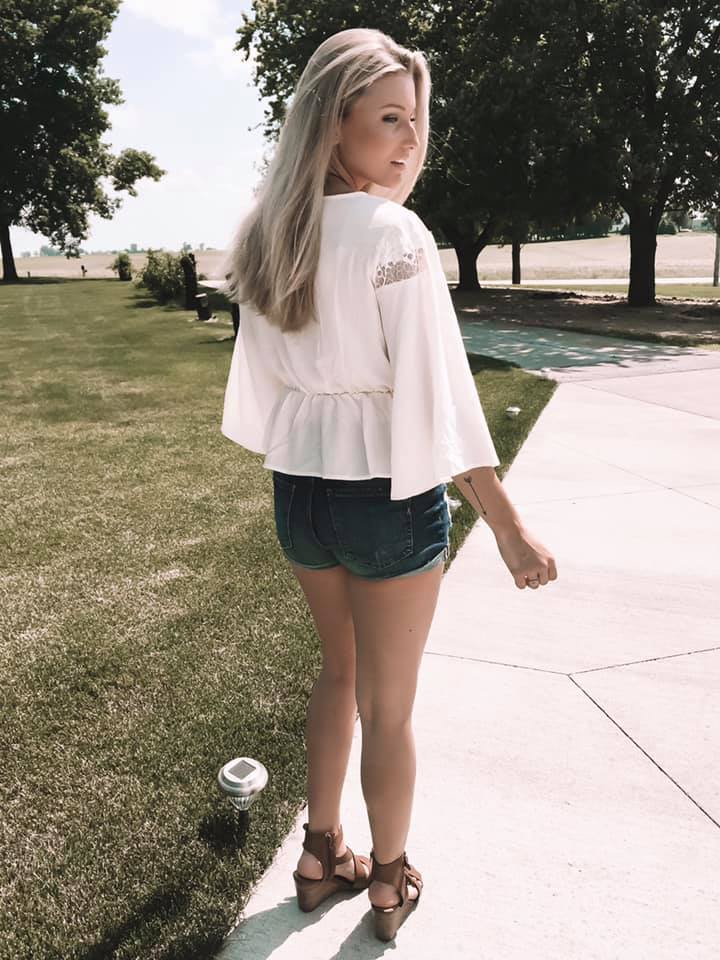 Kylie - Boho Cream Colored Blouse