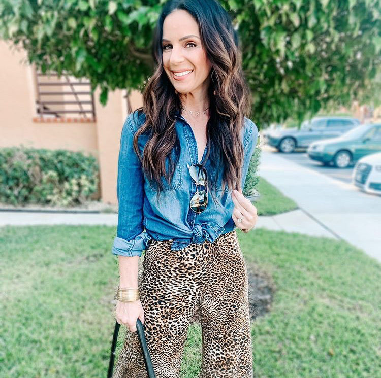 Raen - Leopard Print Wide Leg Pants