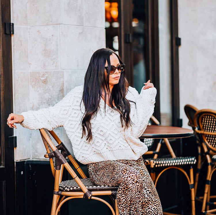 Raen - Leopard Print Wide Leg Pants