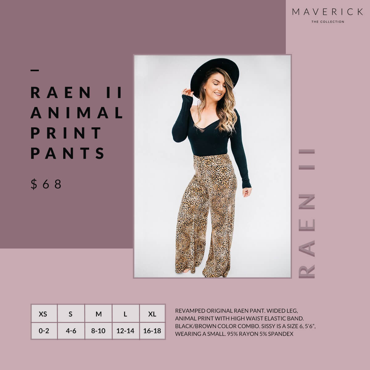 Raen - Leopard Print Wide Leg Pants