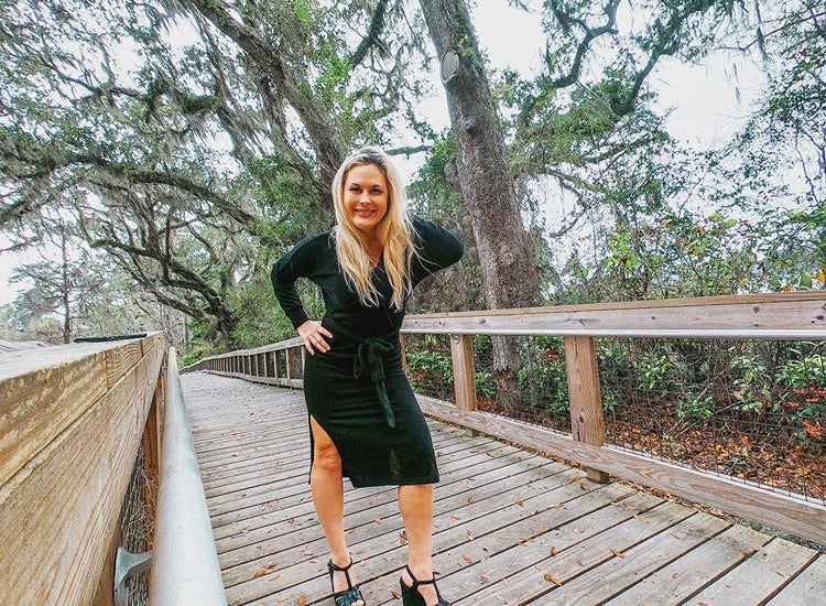 Sonia - Black Surplice Sweater Maxi Dress