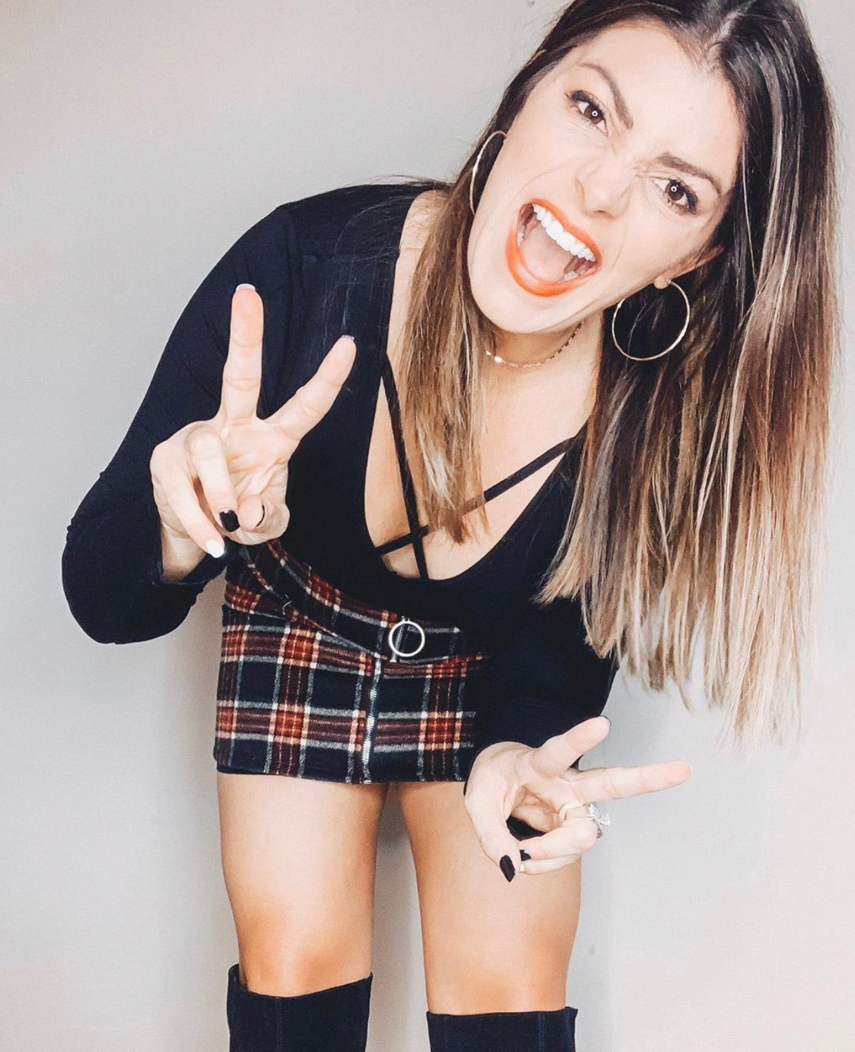 Niki - Plaid Skirt