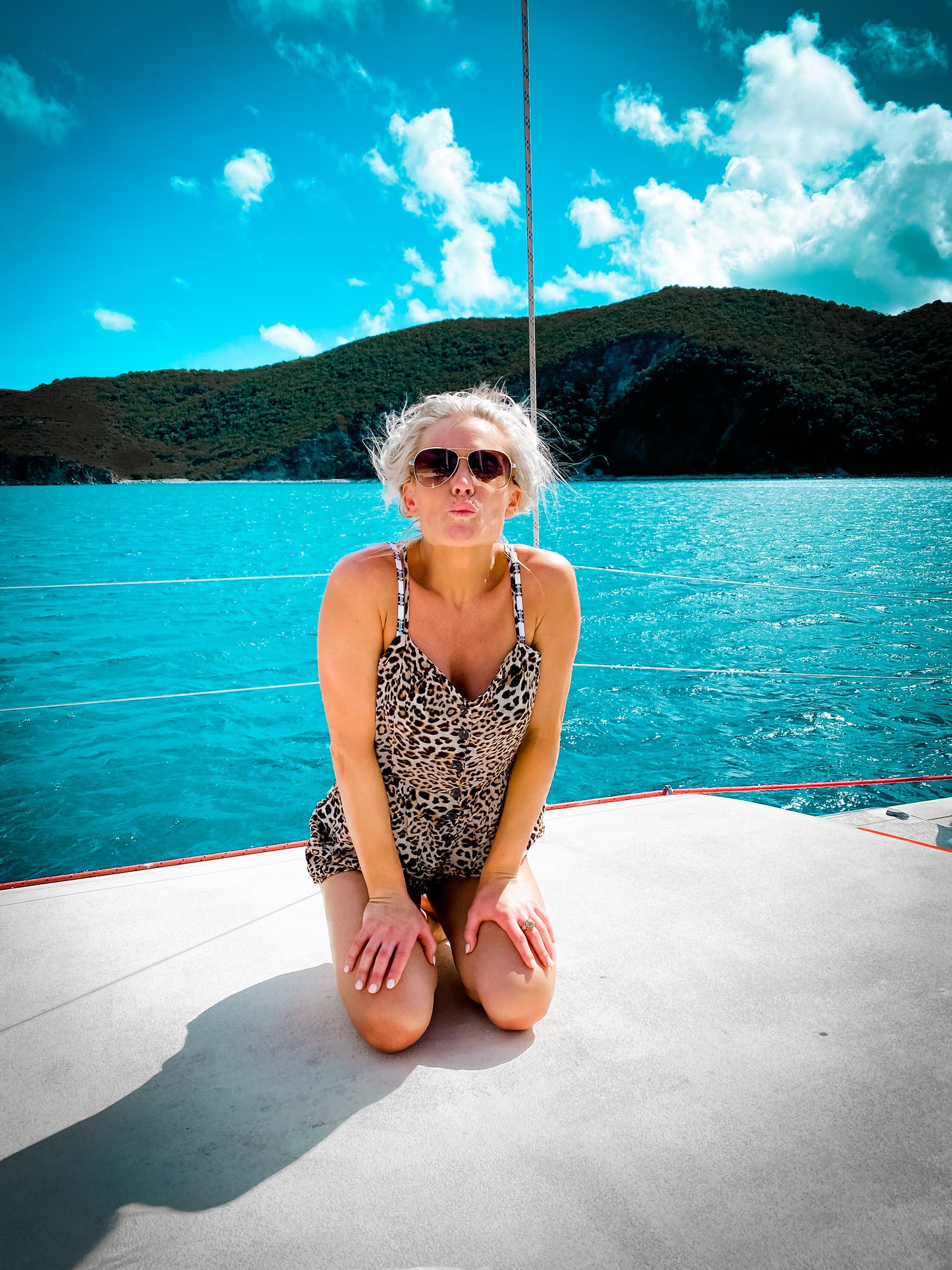 Elodie Leopard Print Romper