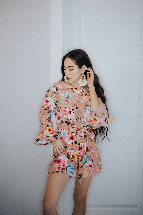 Charlotte - Floral Off Shoulder Romper