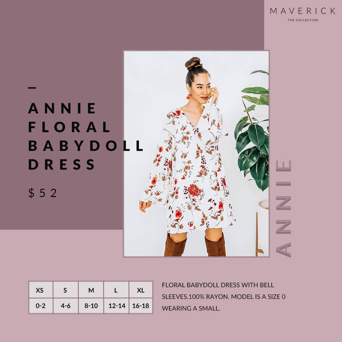 Annie - Floral Boho Dress