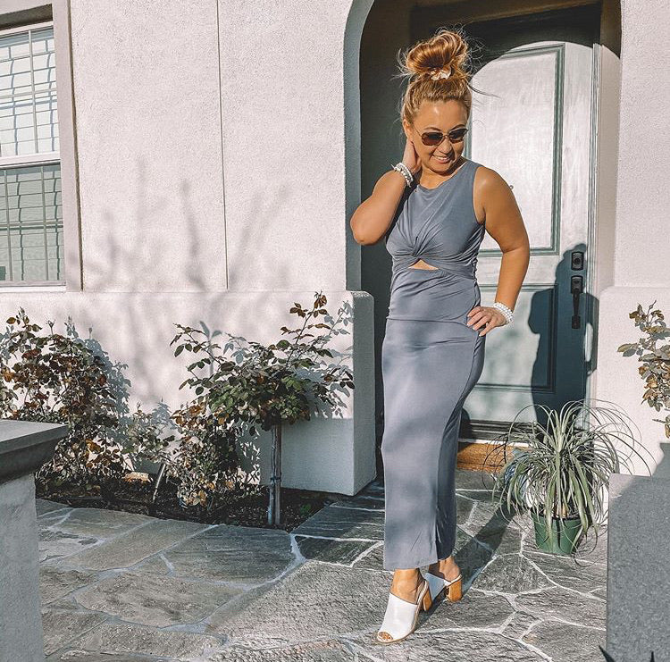 Ashby - Front Twist and Cut Out Maxi Dress Shop This Look Ashby - Front Twist and Cut Out Maxi Dress Shop This Look