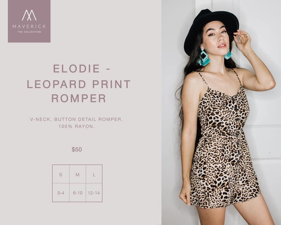Elodie Leopard Print Romper