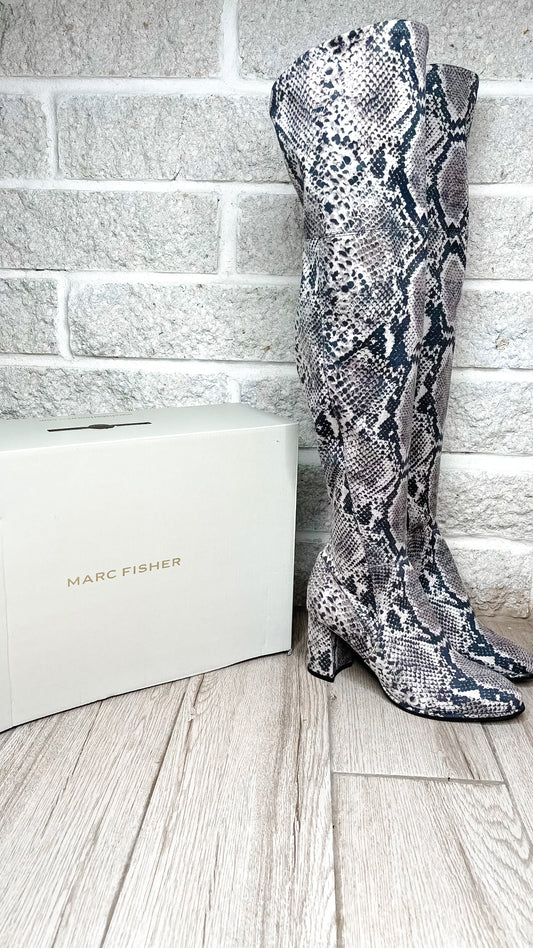 Marc Fisher Snake Skin Boots
